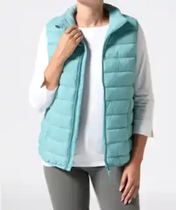 Mintgrüne Steppweste, mintgrün