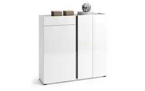 Kitaly - Schuhschrank II Atrium, weiß, 120 x 115 cm