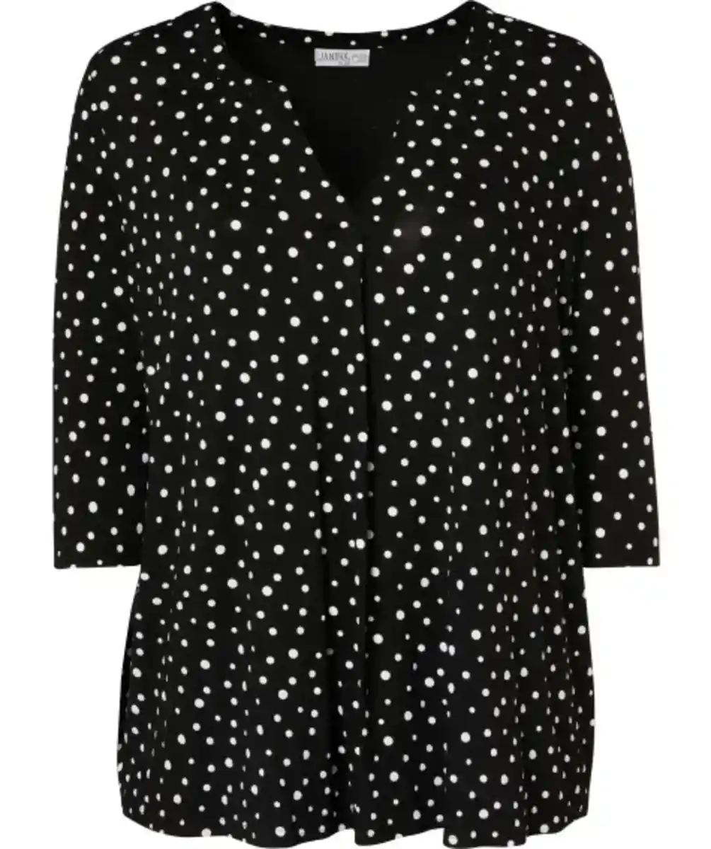 Bild 1 von Shirt mit Punkten, schwarz/weiß