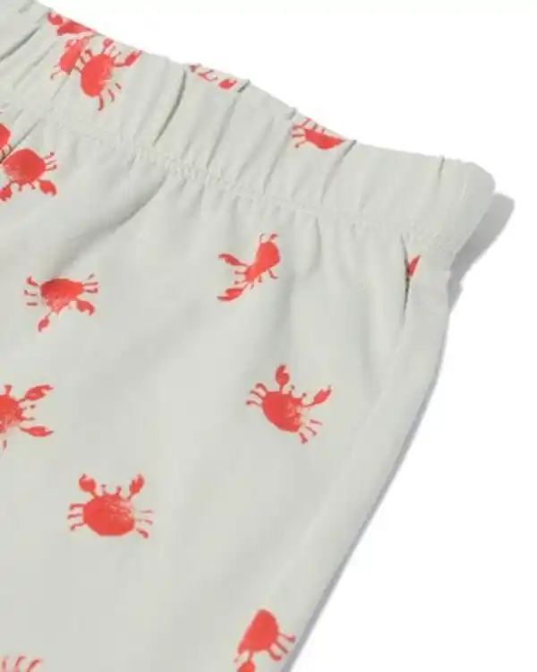 Bild 4 von Baby-Kurz-Pyjama, Krabben hellblau