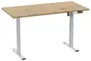 Bild 1 von Schreibtisch E-Lona Honigeiche/Silberfarben, Silberfarben, Honigeiche