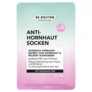 #BE ROUTINE Fußpflege, Anti Hornhaut Socke
