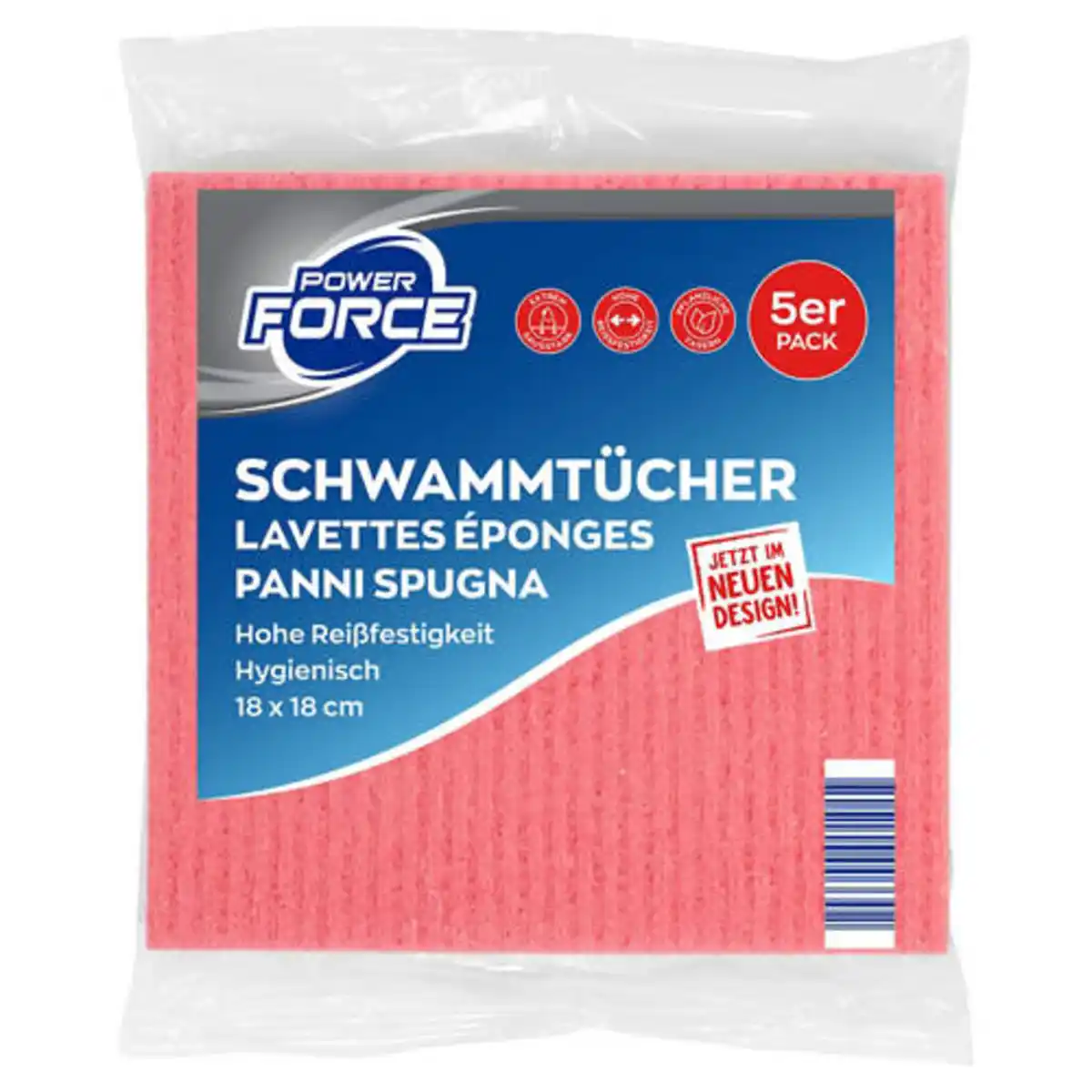 Bild 1 von POWER FORCE Schwammtuch 5er-Packung