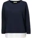 Bild 1 von Sweatshirt mit Bluseneinsatz, dunkelblau