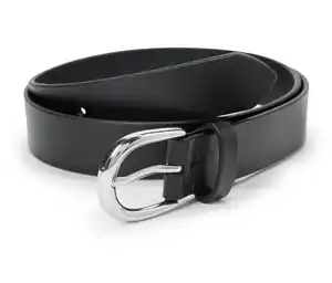 Ledergürtel, schwarz