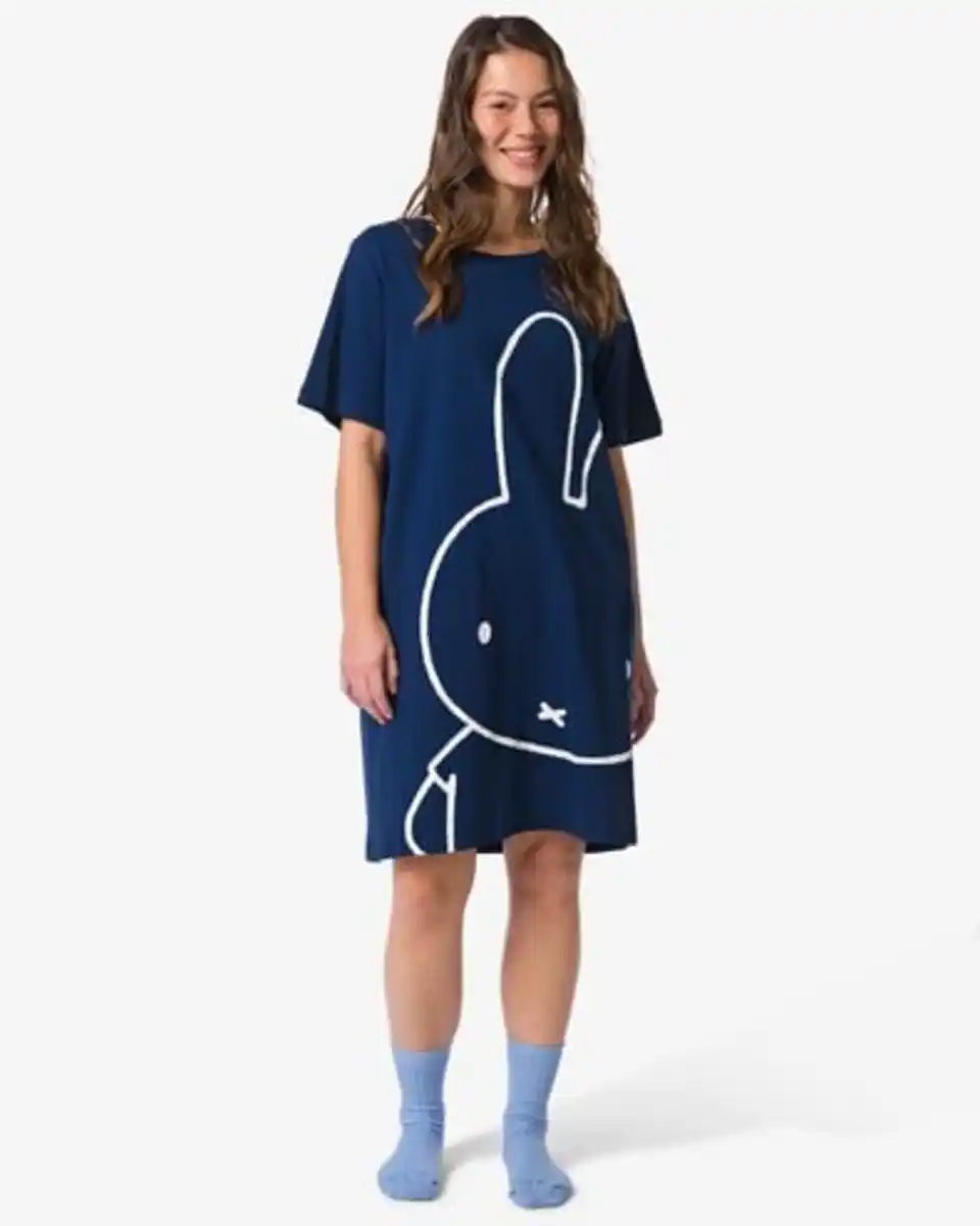 Bild 1 von Miffy Damennachthemd aus Jersey dunkelblau
