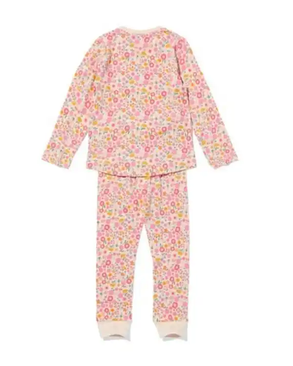 Bild 2 von Kinderpyjama, gerippt, mit Blumen multifarbe
