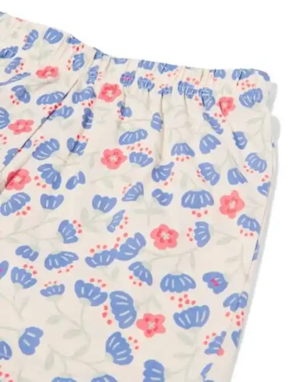 Bild 3 von Kinder-Kurzpyjama Blumen eierschalenfarben