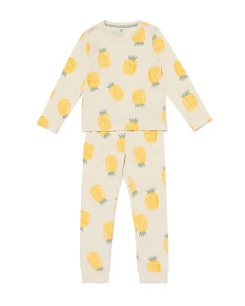 Bild 1 von Kinderpyjama Ananas eierschalenfarben
