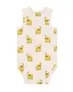 Bild 3 von Mitwachsender Baby-Strampler mit Tieren eierschalenfarben
