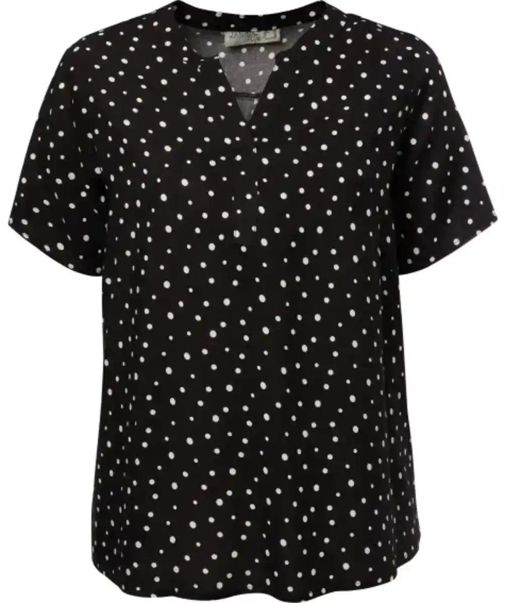 Bild 1 von Gepunktete Bluse, schwarz/weiß
