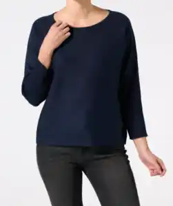 Feinstrickpullover, dunkelblau
