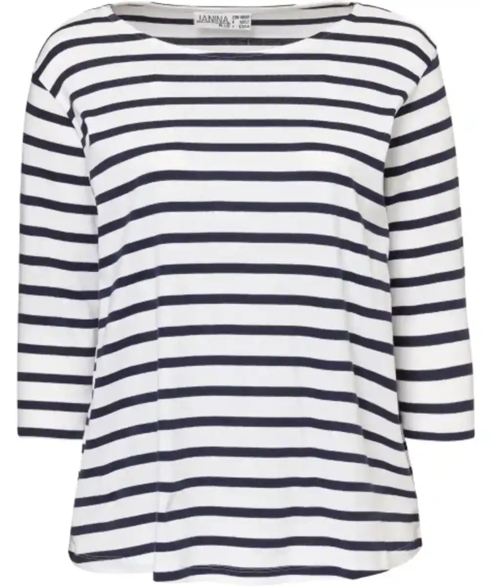 Bild 1 von Gestreiftes Shirt, weiß/dunkelblau