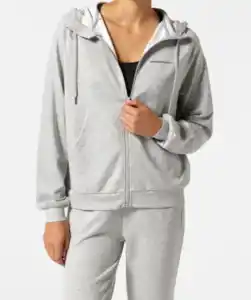 Melangefarbene Sportjacke, grau melange