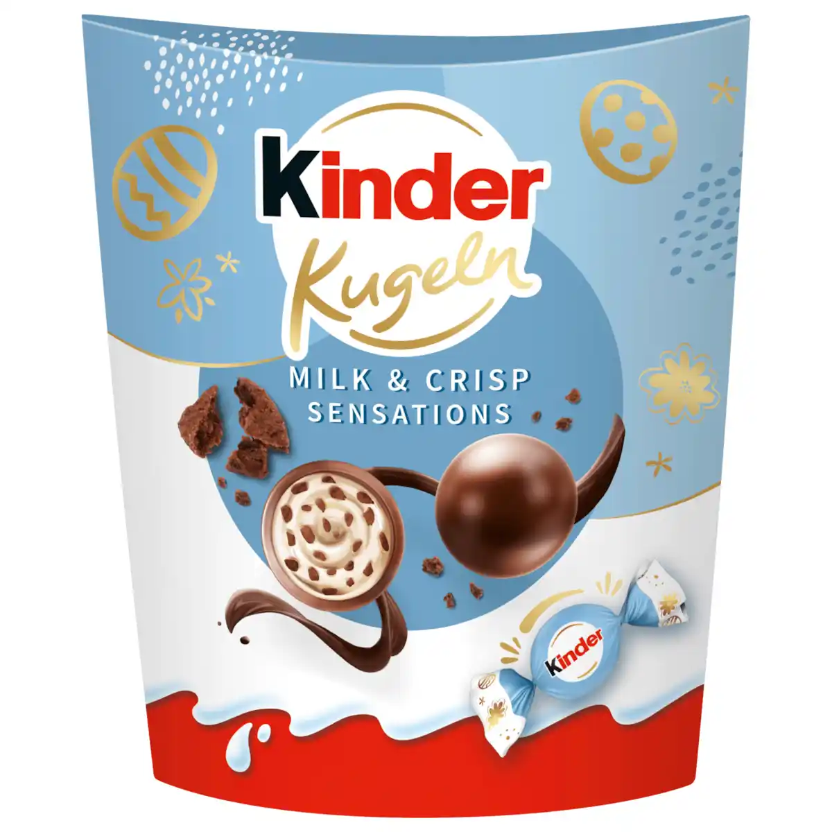 Bild 1 von Kinder Kugeln Ostern Milk & Crisp 90g