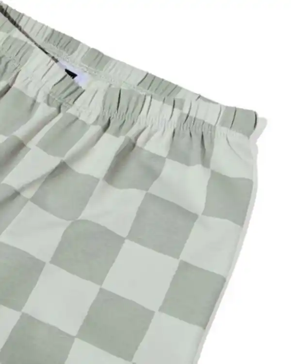 Bild 3 von Kinderpyjama kariert hellgrün