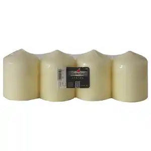 Steinhart Stumpenkerze, Champagner, zylindrisch, 10 cm, Made in Germany, Dekra, Dekoration, Kerzen & Zubehör, Stumpenkerzen