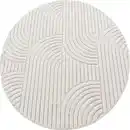 Bild 1 von Ayyildiz  Flachwebeteppich Helix, Creme, Textil, Graphik, rund, für Fußbodenheizung geeignet, lichtunempfindlich, pflegeleicht, strapazierfähig, leicht zusammenrollbar, Teppiche & Böden, Teppiche