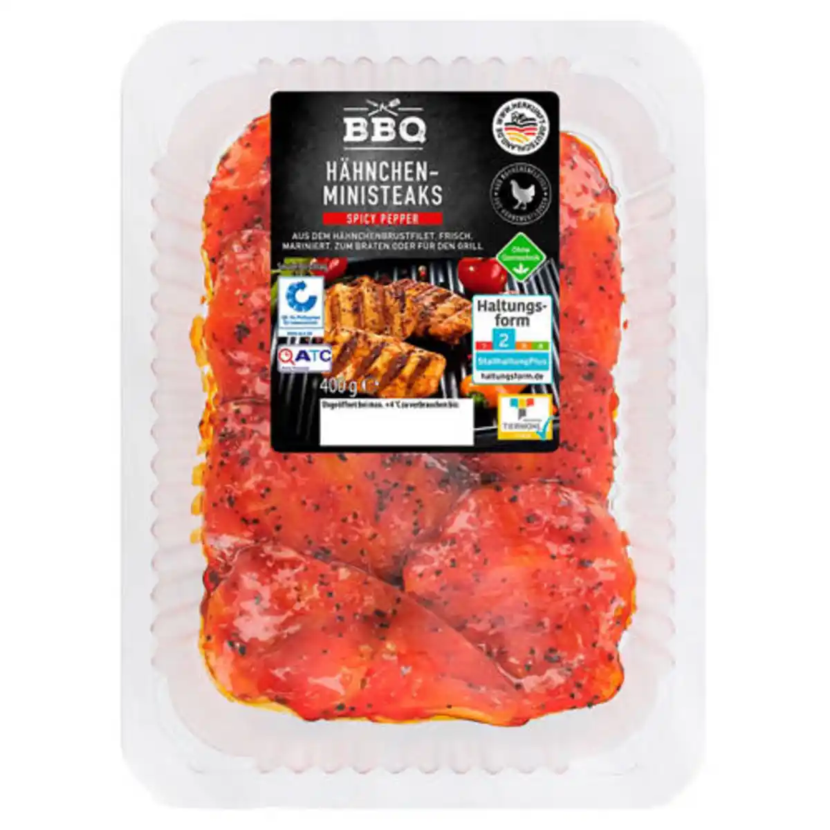 Bild 1 von BBQ Hähnchen-Ministeaks mariniert 400 g, Spicy Pepper