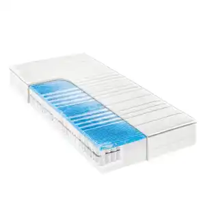 Sleeptex Gel-Taschenfederkernmatratze, Weiß, Textil, H2, Füllung: Polyester, 100x200 cm, Made in Germany, Oeko-Tex® Standard 100, Härtegradauswahl, Bezug abnehmbar/waschbar, optimale Belüftung,