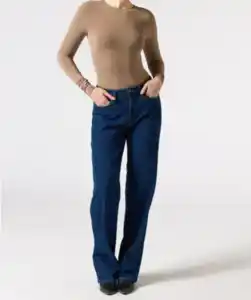 Jeans High-waist, jeansblau dunkel