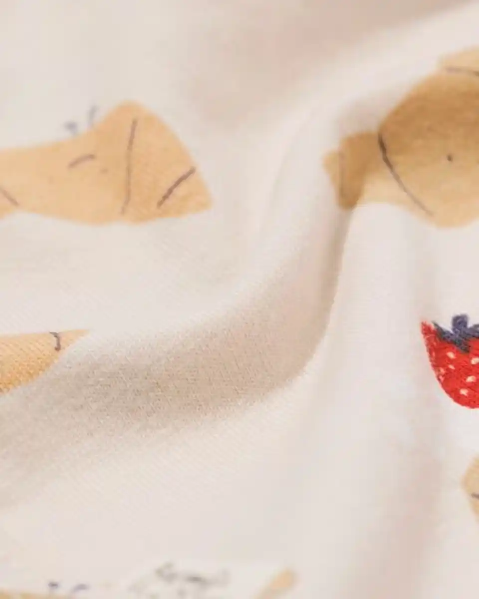 Bild 2 von Mitwachsender Newborn-Wickelstrampler ecru