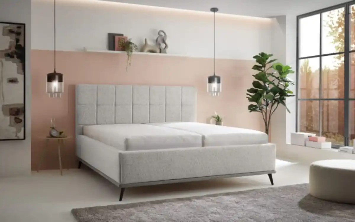 Bild 2 von Polsterbett Stamford, grau, inkl. Bettkasten