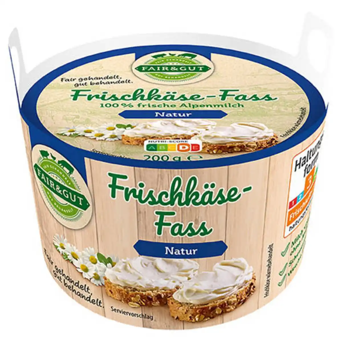Bild 1 von · FAIR&GUT · Frischkäse-Fass 200 g, Natur