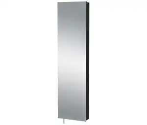 Drehschrank mit Ganzkörperspiegel, anthrazit