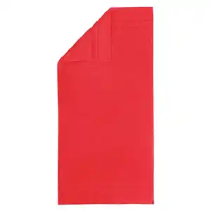 Egeria Handtuch Micro Touch, Rot, Textil, 50x100 cm, saugfähig, Aufhängeschlaufe, strapazierfähig, angenehm weich, hochwertige Qualität, schnelltrocknend, schadstoffgeprüft, Badtextilien, Handt