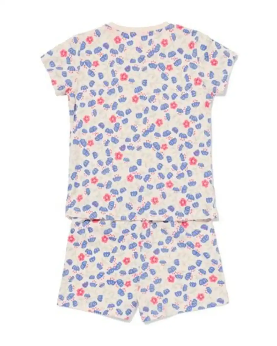 Bild 4 von Kinder-Kurzpyjama Blumen eierschalenfarben