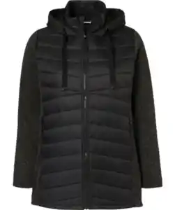 Jacke mit Steppung, schwarz