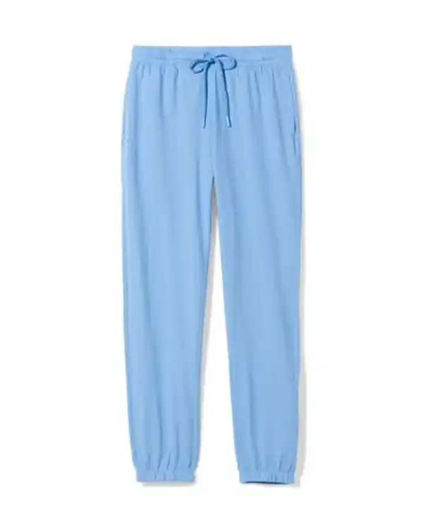 Bild 2 von Damen-Pyjamahose aus Jersey blau