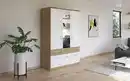 Bild 2 von Drehtürenschrank Bremen Extra, weiß/Eiche-Nachbildung, 136 x 199 cm