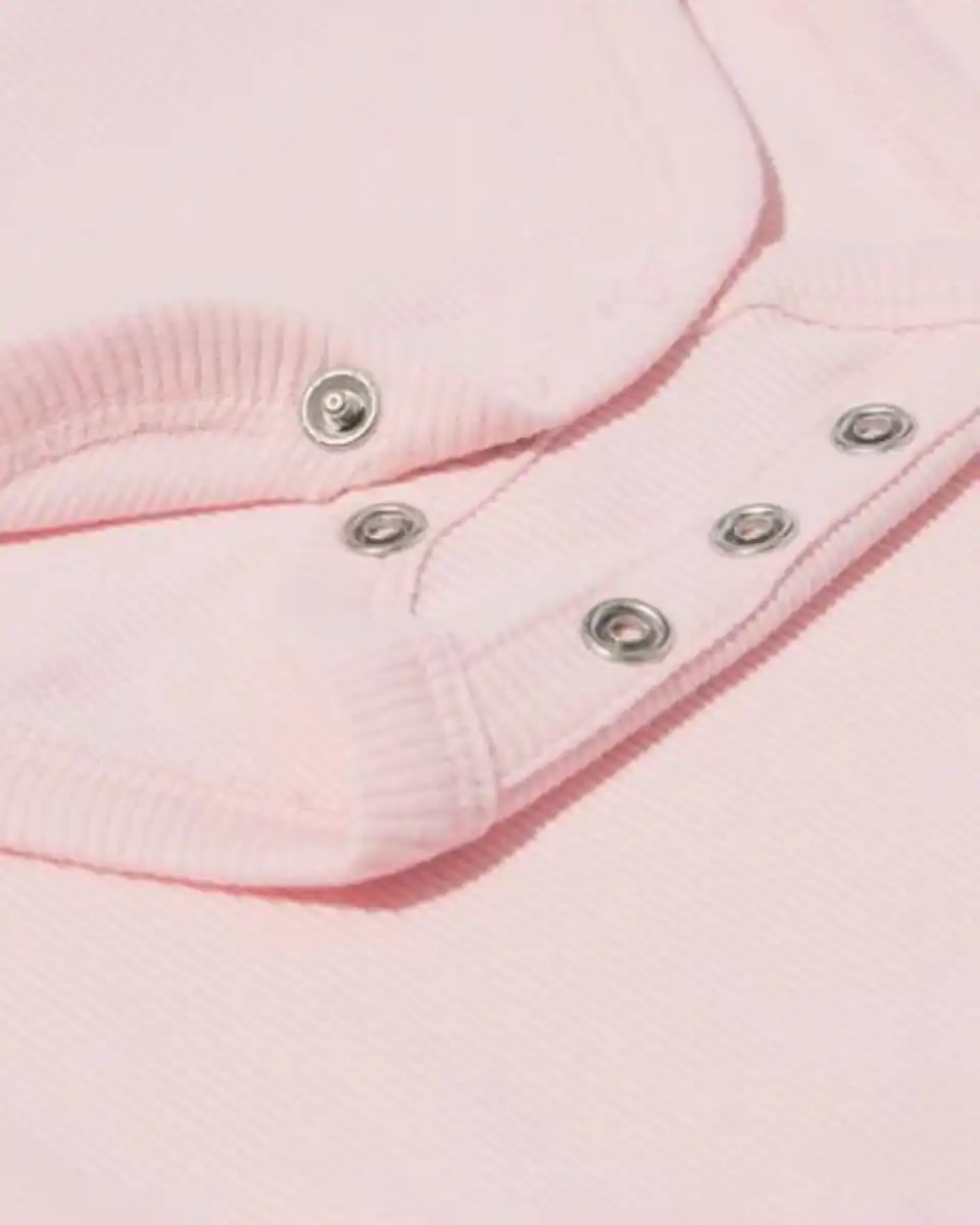 Bild 4 von Mitwachsende Baby-Strampler, gerippt – 3 Stück rosa