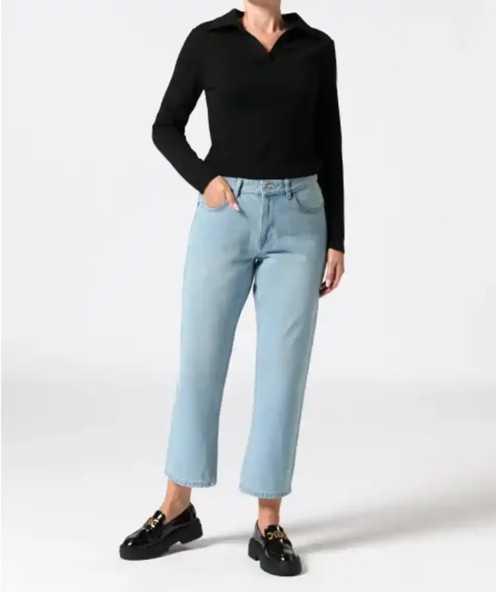 Bild 1 von Baumwoll-Jeans, jeansblau hell
