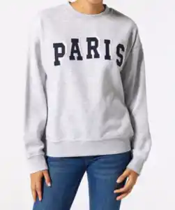 Sweatshirt mit Aufnäher, grau melange