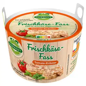 · FAIR&GUT · Frischkäse-Fass 200 g, Tomate-Kräuter