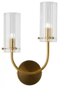 Wandleuchte Arco Messingfarben max. 40 Watt Wandlampe, Messingfarben