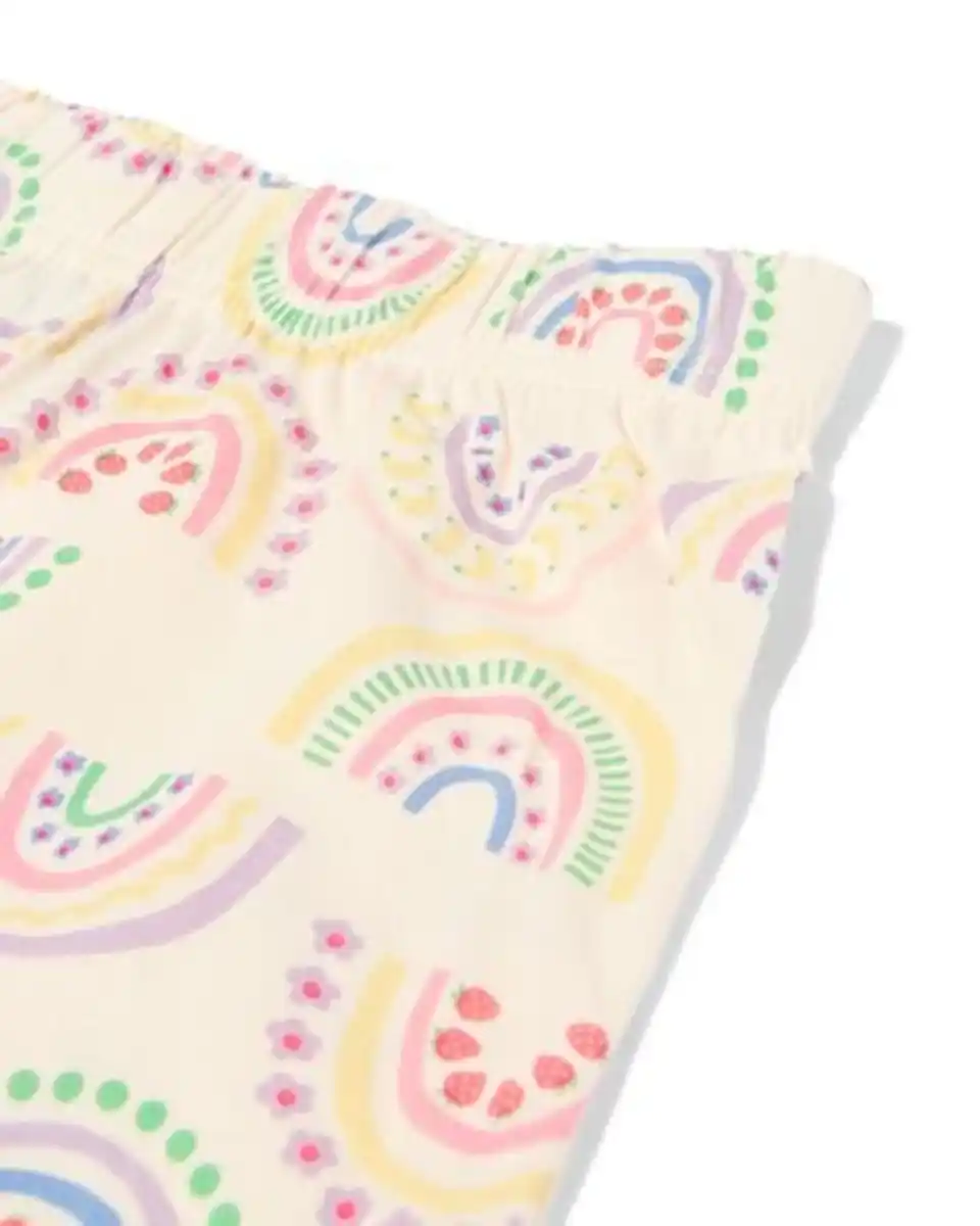 Bild 3 von Kinder-Kurzpyjama Regenbogen mit Puppenpyjama bunt