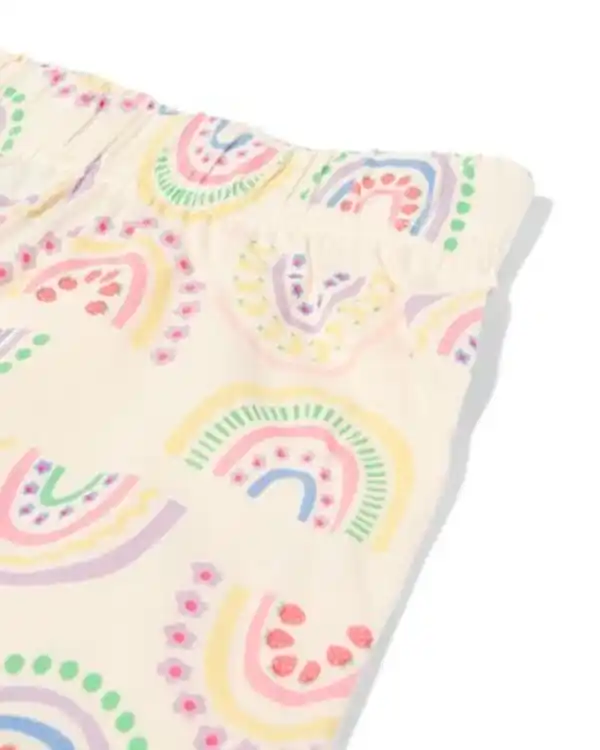 Bild 3 von Kinder-Kurzpyjama Regenbogen mit Puppenpyjama bunt