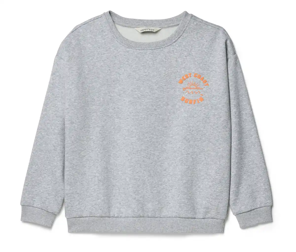Bild 1 von Kinder-Sweatshirt mit überschnittenen Schultern, grau
