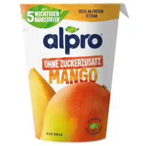 Alpro Joghurtalternative Soja Mango Ohne Zuckerzusatz vegan 400g