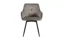 Bild 2 von Stuhl Alma 02, grau/schwarz, inkl. 360° Drehfunktion