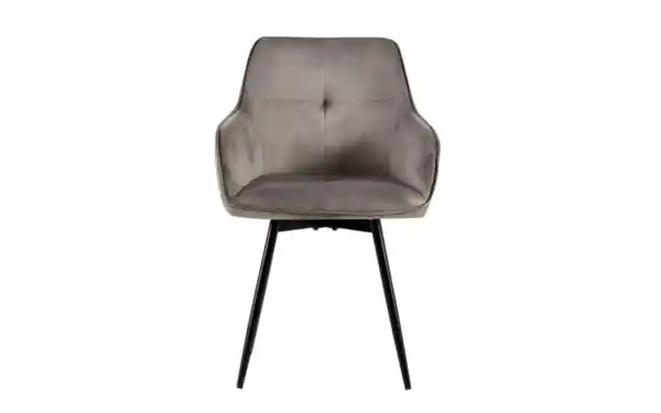 Bild 2 von Stuhl Alma 02, grau/schwarz, inkl. 360° Drehfunktion