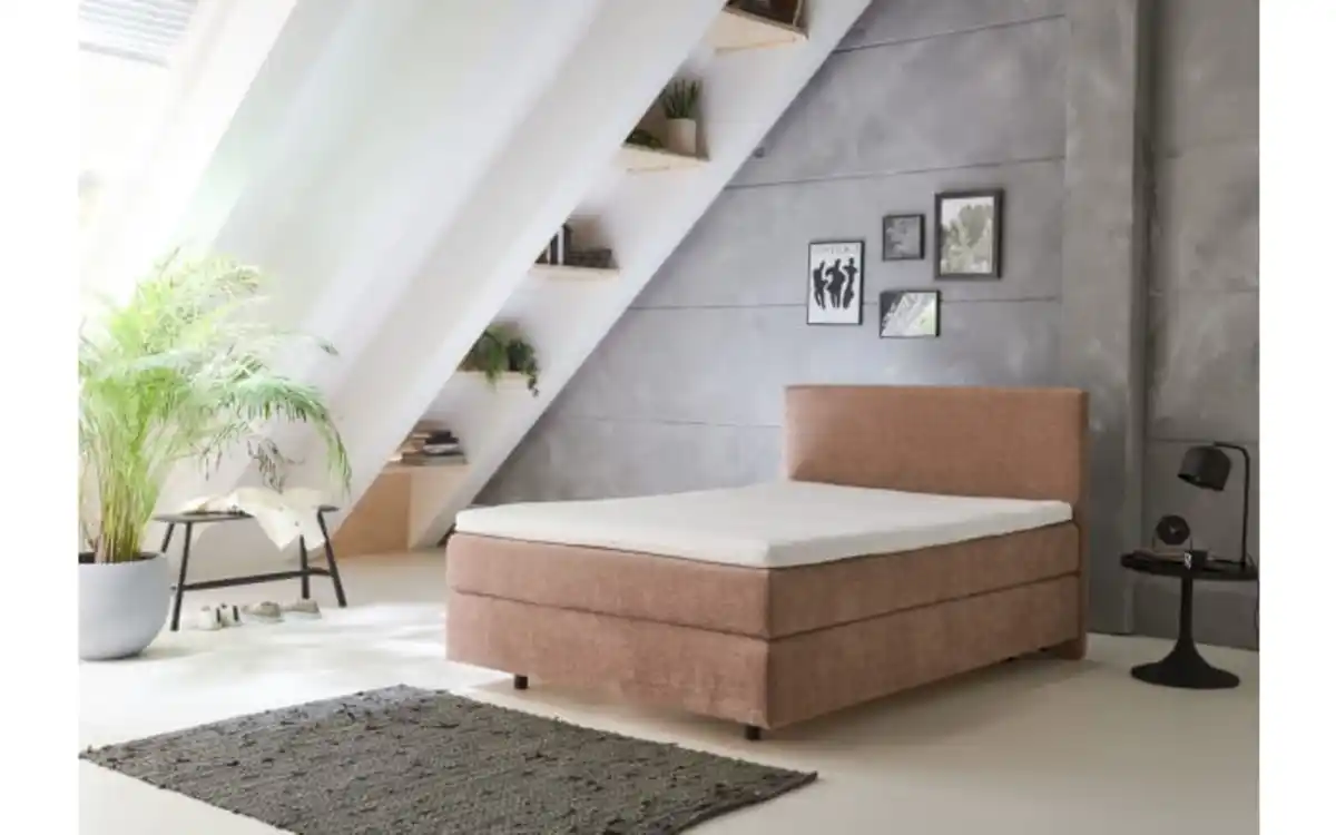 Bild 2 von Boxspringbett OC-BX23163, teracotta, 140 x 200 cm
