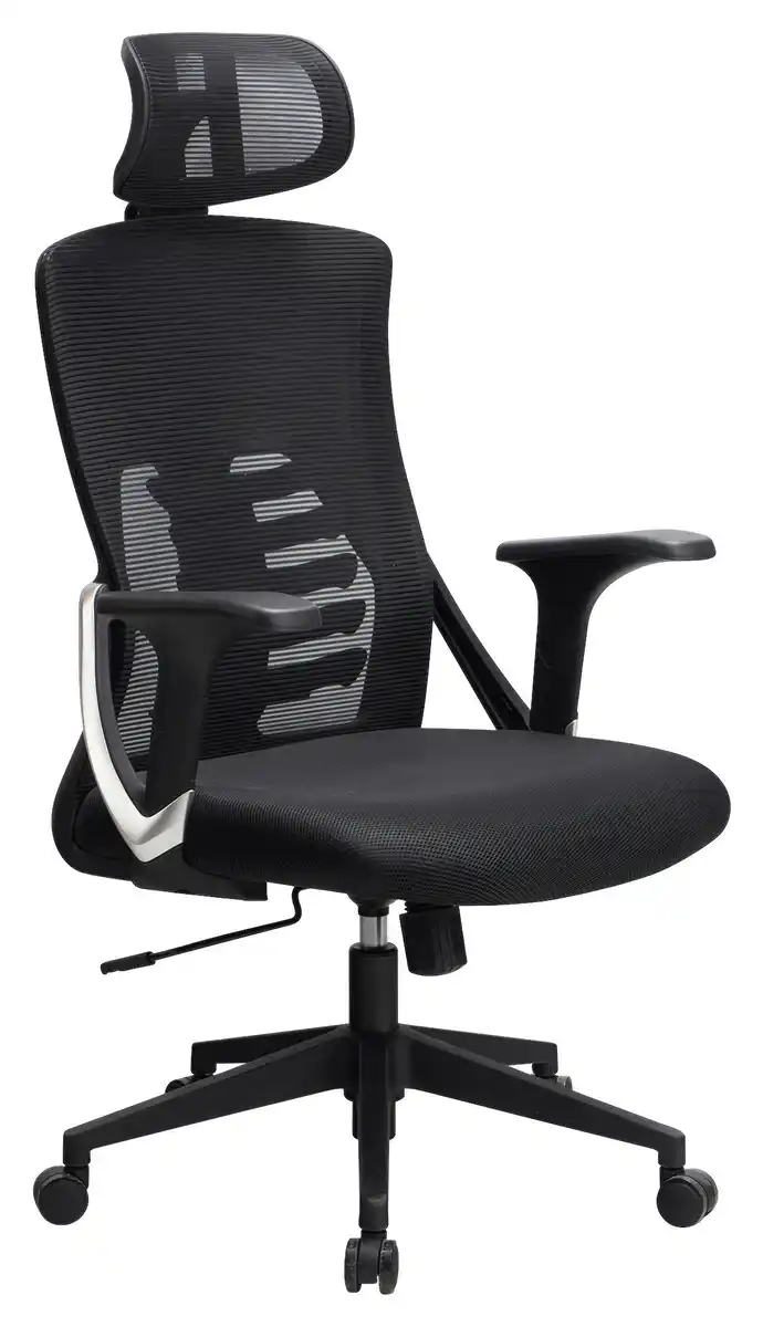 Bild 1 von Drehstuhl Schwarz Schwarz ca. 65x123x65cm, Schwarz