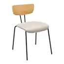 Bild 1 von Stuhl Cera Taupe Lederlook Gepolstert, Taupe
