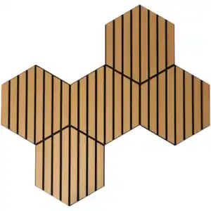 Sechseckige Wandpaneele