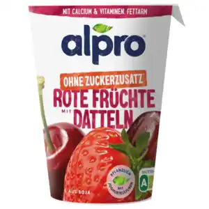 Alpro Joghurtalternative Soja Rote Früchte Ohne Zuckerzusatz vegan 400g